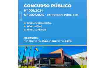 Guaraniaçu - O Município está com inscrições abertas para o Concurso Público e Emprego Público